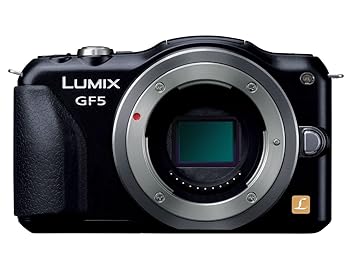 【中古】パナソニックPanasonic ミラーレス一眼カメラ ルミックス GF5 ボディ 1210万画素 エスプリブラック DMC-GF5-K