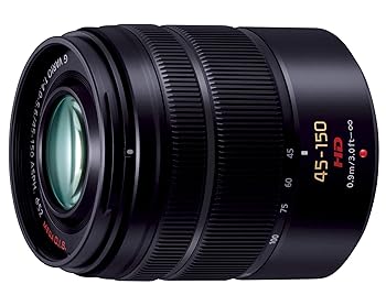 【中古】パナソニック 望遠望遠レンズ マイクロフォーサーズ用 ルミックス G VARIO 45-150粍/F4.0-5.6 ASPH. /MEGA O.I.S. 黒いこと H-FS45150-K