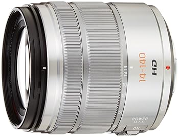 【中古】パナソニック 標準尺度望遠レンズ マイクロフォーサーズ用 ルミックス G VARIO 14-140粍/F3.5-5.6 ASPH./POWER O.I.S. しろがね色 H-FS14140-S