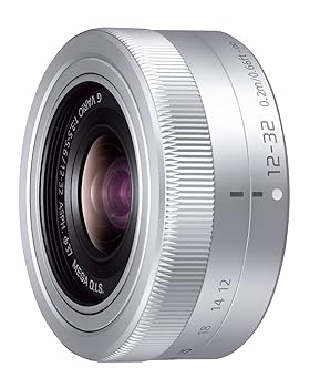 【中古】【39shop】パナソニックPanasonic★標準ズームレンズ マイクロフォーサーズ用 ルミックス G VARIO 12-32mm/F3.5-5.6 ASPH./MEGA O.I.S. シルバー H-FS12032-（非常に良い）｜ドリエム店