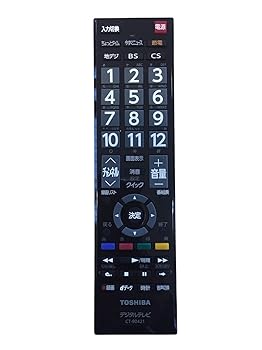 【中古】東芝純正パーツ　テレビ用リモコン　CT-90421