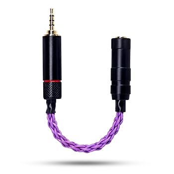 【中古】【39shop】okcsc★変換ケーブル バランス接続ケーブル ジャック 変換 2.5mm 四極オス&rarr; 3.5mm 三極メス8芯 10cm（非常に良い）｜ドリエム店