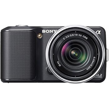 【中古】ソニー SONY デジタル一眼α NEX-3 望遠レンズ一揃いの道具 黒いこと NEX-3K/B