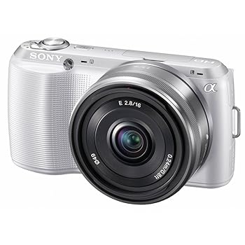 【中古】SONY ミラーレス一眼 α NEX-C3 ダブルレンズキット E 16mm F2.8+E 18-55mm F3.5-5.6 OSS ホワイト NEX-C3D/W
