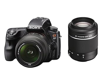 【中古】ソニー デジタル一眼写真機 α37 ダブルズームレンズキット SLT-A37Y