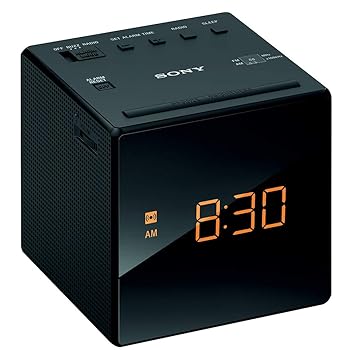 【中古】ソニー 時辰儀ラジオ受信機 ICF-C1 : FM/AM/広広としたFM相応う おやすみタイマー 黒いこと ICF-C1 B
