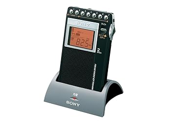 【中古】ソニー PLLシンセサイザーラジオ受信機 FM/AM/広広としたFM相応う 片耳巻取り 名刺大いさ 申し受ける一揃いの道具付 ICF-R354MK