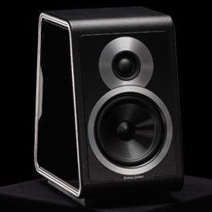 【中古】ソナス・ファベール 2通い路2金棒引き･ブックシェルフ型黒いことBKありの実SONUS FABER Chameleon B BK