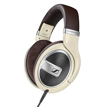 【中古】【39shop】ゼンハイザーSennheiser★ヘッドホン 有線 HD 599 開放型 オープン型 アイボリー 国内正規品（非常に良い）｜ドリエム店