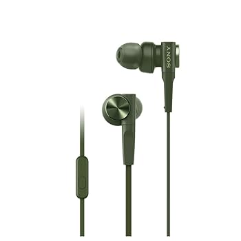 【中古】【39shop】ソニー★イヤホン 重低音モデル MDR-XB55AP : カナル型 リモコン・マイク グリーン MDR-XB55AP G(良い)|ドリエム店