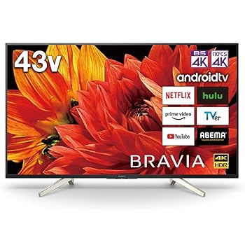 【中古】【39shop】ソニー★43V型 液晶 テレビ ブラビア KJ-43X8500G 4Kチューナー内蔵 Android TV機能搭載 Works with Alexa対応 2019年モデル(良い)|ドリエム店