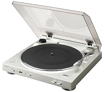 【中古】【39shop】デノン★Denon DP-200USB アナログレコードプレーヤー フォノイコライザー付 フルオート カートリッジ シルバー DP-200USBSP(良い)|ドリエム店