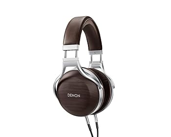 【中古】デノン Denon AH-D5200 受話器 厚地の外套尖端 密閉活動的型 ハイレゾ相応う 白木ハウジング AH-D5200EM ゼブラ白木