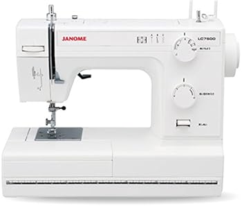 【中古】JANOME ジャノメ レザークラフト対応 パワフル 電動ミシン LC7500 レザー針 レザー押さえ 標準装備 LC-7500 ホワイト