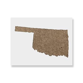 【中古】【39shop】オクラホマ状態ステンシルテンプレート★? 再利用可能なステンシルwith複数サイズあり 36"x24"(良い)|ドリエム店