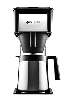 【中古】BUNN BTX-BDThermoFresh高地10-カップホームサーマルカラフコーヒーブリューワー、ブラック