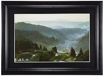 【中古】FUJICOLOR 額縁 YM-1 ワイド6切 木製 ブラック 52769