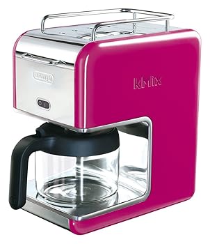 【中古】DeLonghi kMixケーミックス ブティック ドリップコーヒーメーカー マゼンタ 6杯用 CMB6-MG