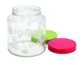 【中古】Euro Cuisine GY85 Glass Jar with Lid for YM260, YM360 and YM460 Yogurt Maker, 2 quarts, Clear