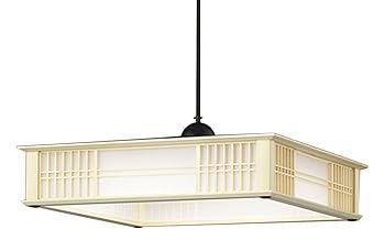 【中古】KOIZUMIコイズミ 和風 LED ペンダントライト 白木枠 調光調色可能 リモコン付 ~8畳用 BP15781CK