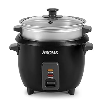 【中古】Aroma Housewares ARC-363-1NGB 3 Cups Uncooked/6 Cups Cooked Rice Cooker, Steamer, Silver by Aroma Housewares