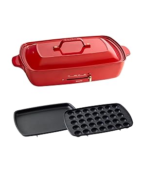 【中古】BRUNO ホットプレートグランデサイズ BOE026-RD 赤いこと BOE026-RD