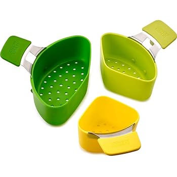 【中古】正規品 Joseph Joseph ジョセフジョセフ 食洗器対応 重ねて収納 3サイズの スチーマー 蒸し器 ネストスチーム グリーン 40083
