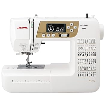 【中古】Janome ジャノメ JANOME コンピュータミシン ハードカバー/ワイドテーブル/フットコントローラー標準装備 JN831
