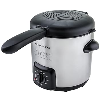 【中古】【39shop】Ovente★FDM1091BRリムーバブルバスケット、ステンレススチール、調節可能な温度制御、ノンスティックインテリア、パーソナルサイズ、ブラシニッ（非常に良い）｜ドリエム店