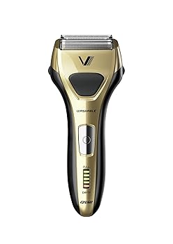 【中古】【39shop】IZUMI★S-DRIVE ソリッドシリーズ 往復式シェーバー 4枚刃 シャンパンゴールド IZF-V557-N(良い)|ドリエム店