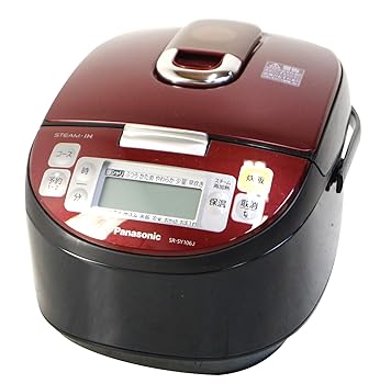 【中古】Panasonic パナソニック 炊飯器 SR-SY106J-RK 頬べに黒いこと 1.0L 5.5合炊き