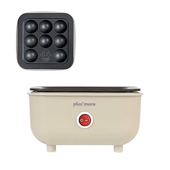 【中古】plusmoreプラスモア ちょい焼きグリル MO-SK001 TKたこやきプレート