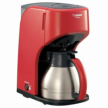 【中古】ZOJIRUSHI コーヒーメーカー カップ約1~5杯 EC-KS50-RA レッド