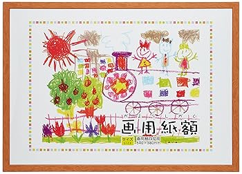 【中古】万丈 VANJOH フォトフレーム 画用紙額 4切 壁掛専用 ナチュラル 450966