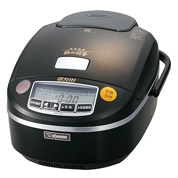 【中古】ZOJIRUSHI 圧力IH炊飯ジャー 5.5合炊き プライムブラック NP-ST10-BP
