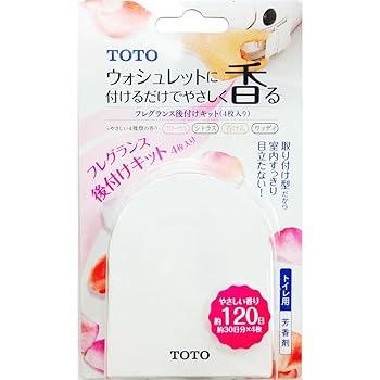【中古】TOTO トイレ用芳香剤 ウォシュレット後付けフレグランス スターターキットシート4枚入 TCA238