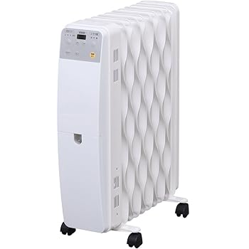 【中古】アイリスオーヤマ オイルヒーター ウェーブ マイコン式 IWH-1210M-W
