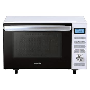 【中古】【39shop】アイリスオーヤマ★カウンタートップ オーブンレンジ 18L フラットテーブル ヘルツフリー 自動メニュー トースト グリル ホワイト MO-F1805-W（良い）｜ドリエム店
