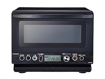 【中古】コイズミ 電子レンジ 土鍋 18L フラットテーブル ヘルツフリー 炊飯可能 解凍機能 ブラック KRD-182D/K