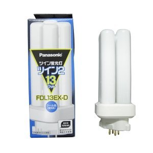 【中古】【39shop】パナソニック★10個セット コンパクト形蛍光灯 13W クール色3波長形昼光色 ツイン蛍光灯 ツイン24本束状ブリッジ FDL13EX-D_set（非常に良い）｜ドリエム店