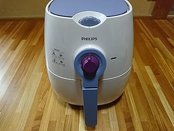 【中古】PHILIPSフィリップス ノンフライヤー/ホワイト×パープル 日本オリジナルレシピHD9299/48