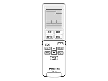 【中古】ゆうパケット対応品パナソニック　エアコン用リモコン　CWA75C3956X　エアコンCS-A* アルファベットで始まるリモコン
