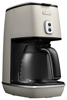 【中古】【39shop】De'Longhi★デロンギ ドリップコーヒーメーカー ディスティンタ ICMI011J-W レギュラーコーヒー 6杯用 チタンコートフィルター アロマモード ホワ（非常に良い）｜ドリエム店