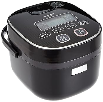 【中古】【39shop】シャープ★炊飯器 3合 黒厚釜 球面炊き ブラック KS-C5K-B（良い）｜ドリエム店