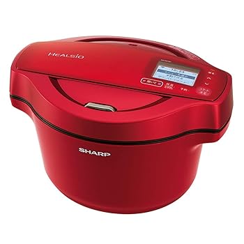 【中古】シャープ 自動調理 鍋 ヘルシオ ホットクック 1.6L 無水鍋 AIoT対応 レッド KN-HW16D-R