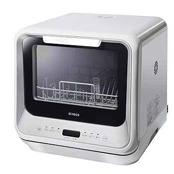 【中古】シロカ 2WAY食器洗い乾燥機 食洗機/工事不要/除菌率99.9％/分岐水栓対応/液晶表示/タイマー搭載/360℃キレイウォッシュ SS-M151 シルバー 17,171円