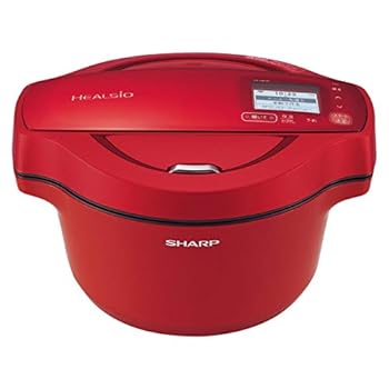 【中古】SHARP KN-HW16F-R レッド系 ヘルシオ ホットクック 水なし自動調理鍋2～4人用