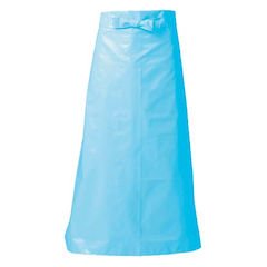 【中古】ワコウ マイティクロス エプロン 腰下タイプ LLサイズ ブルー E1002-1
