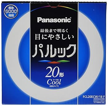 【中古】パナソニック 丸形蛍光灯FCL パルック 20W形 G10q クール色 FCL20ECW18F