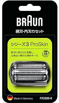 【中古】【39shop】正規品★ブラウン シェーバー シリーズ3 網刃・内刃一体型カセット ブラック F/C32B-6 F/C32B-6(非常に良い)|ドリエム店